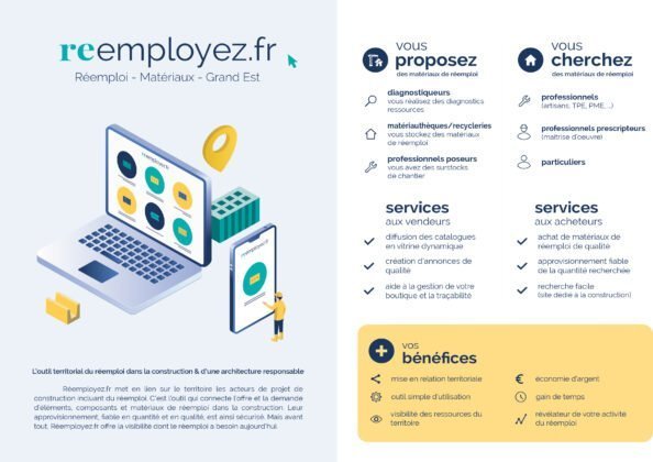 29/06/2023 – reemployez.fr, la nouvelle plateforme numérique de réemploi des matériaux de construction