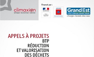 Appel à projet CLIMAXION 2021 sur les déchets du BTP