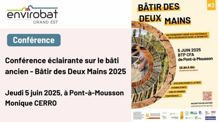 Replay – Conférence éclairante sur le bâti ancien | Bâtir des Deux Mains 2025
