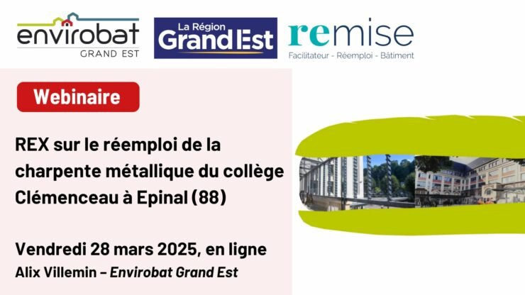 Replay – REX sur le réemploi de la charpente métallique du collège Clémenceau à Epinal (88)